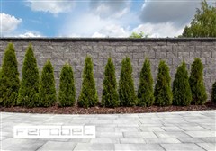 FEROBET Stříška štípaná - 20*30*7cm - Antracit